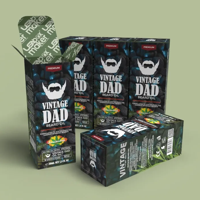 Custom Printed Beard Oil Boxes