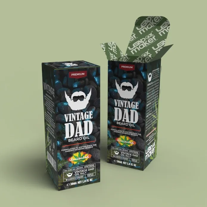 Custom Printed Beard Oil Boxes