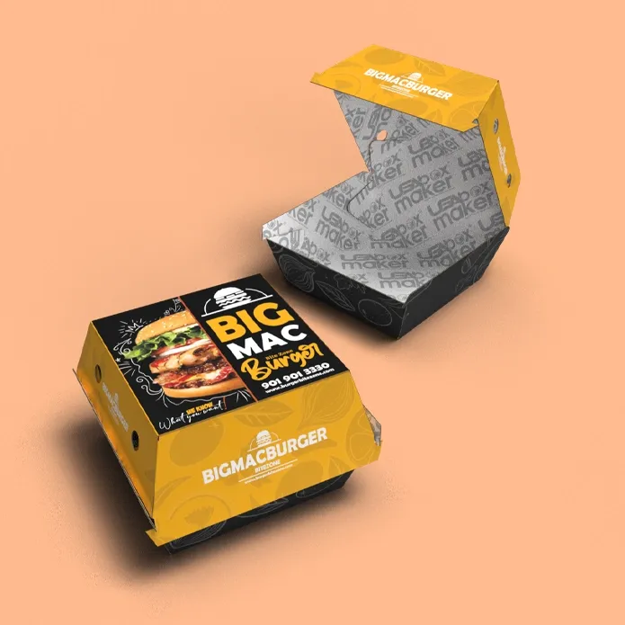 Custom Printed Burger Boxes