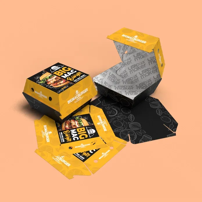 Custom Printed Burger Boxes