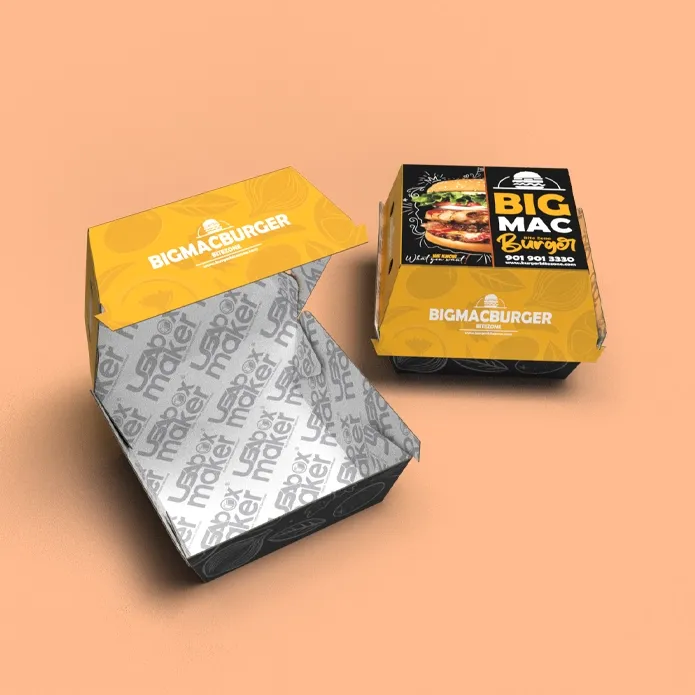 Custom Printed Burger Boxes