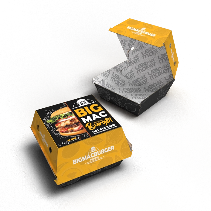 Custom Printed Burger Boxes