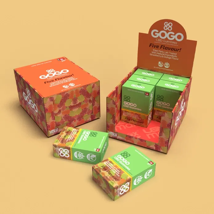Custom Printed CBD Gummies Boxes
