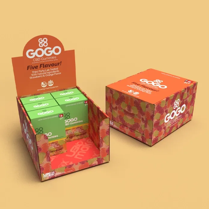 Custom Printed CBD Gummies Boxes