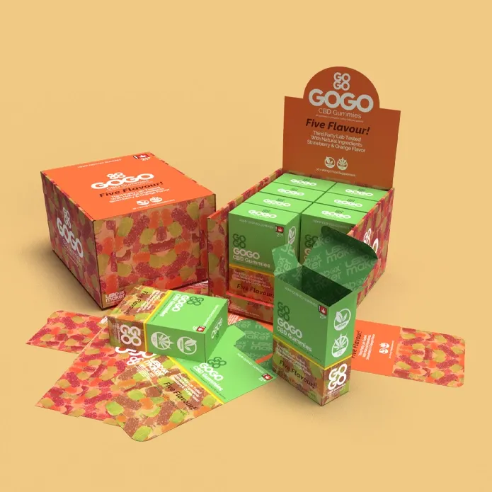 Custom Printed CBD Gummies Boxes