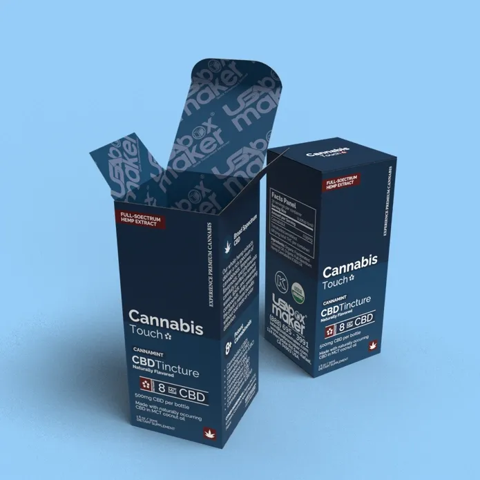 Custom Printed Cannabis Tincture Boxes