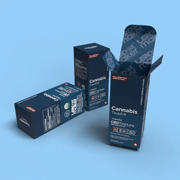 Custom Printed Cannabis Tincture Boxes