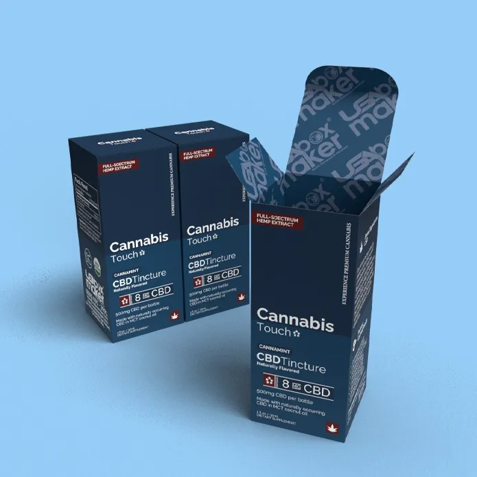 Custom Printed Cannabis Tincture Boxes