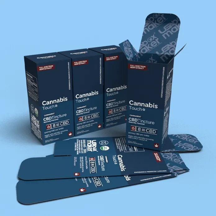 Custom Printed Cannabis Tincture Boxes