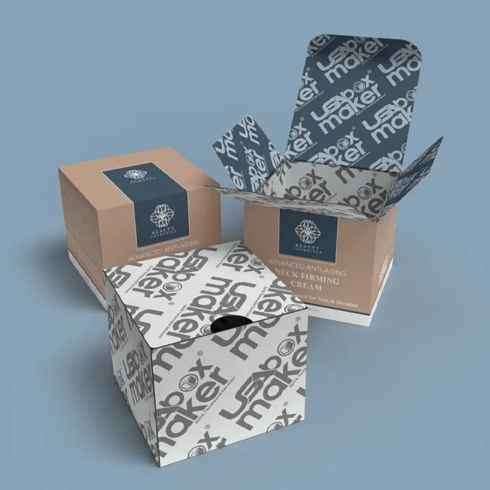 Custom Printed Cream Boxes