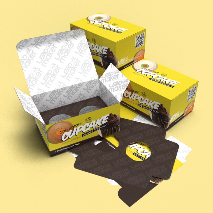 Custom Printed Cupcake Boxes