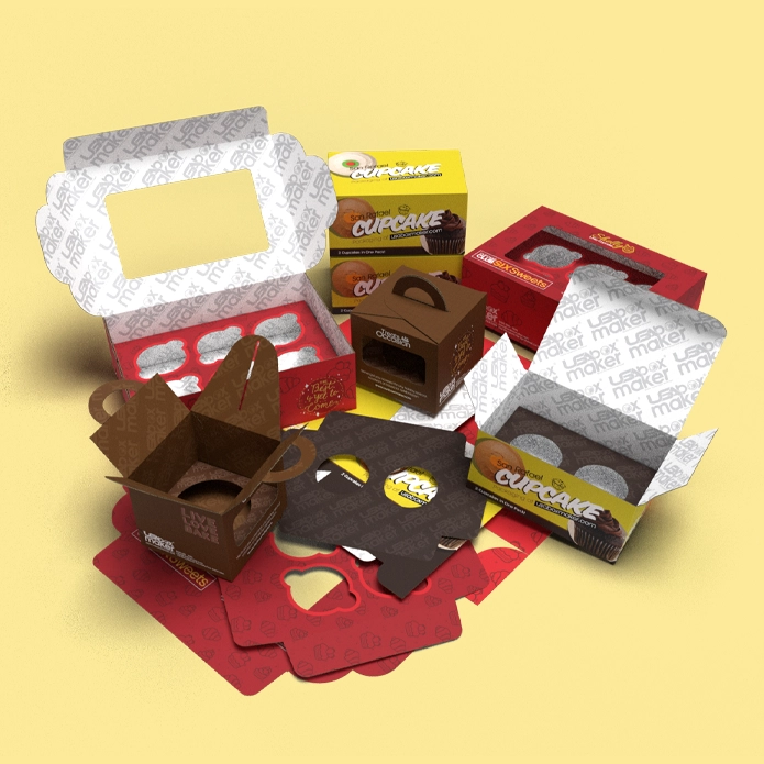 Custom Printed Cupcake Boxes