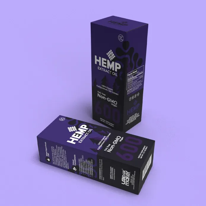 Custom Printed Hemp Oil Boxes
