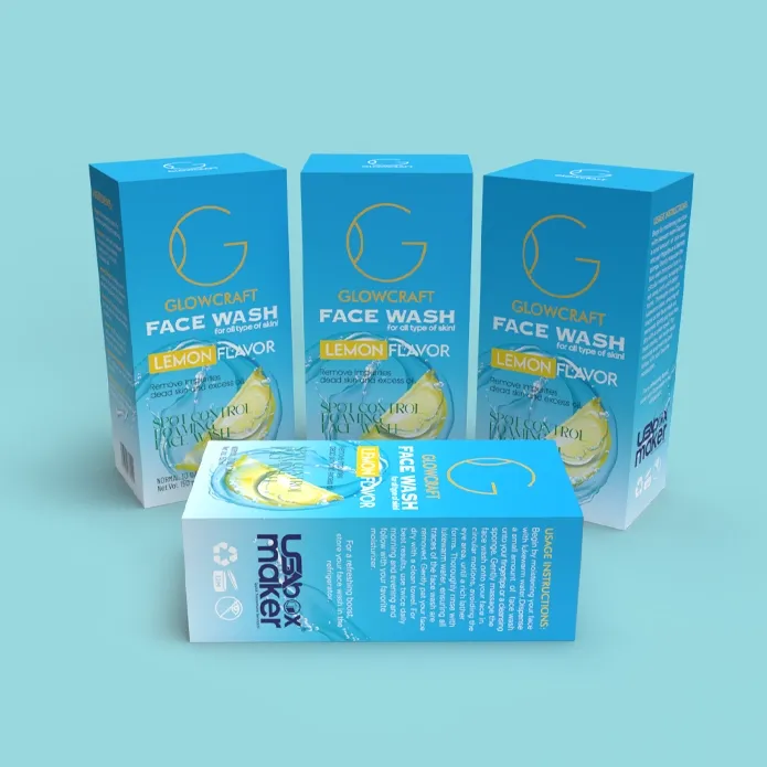 Custom Printed Face Wash Packaging