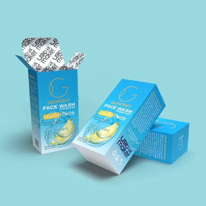 Custom Printed Face Wash Packaging
