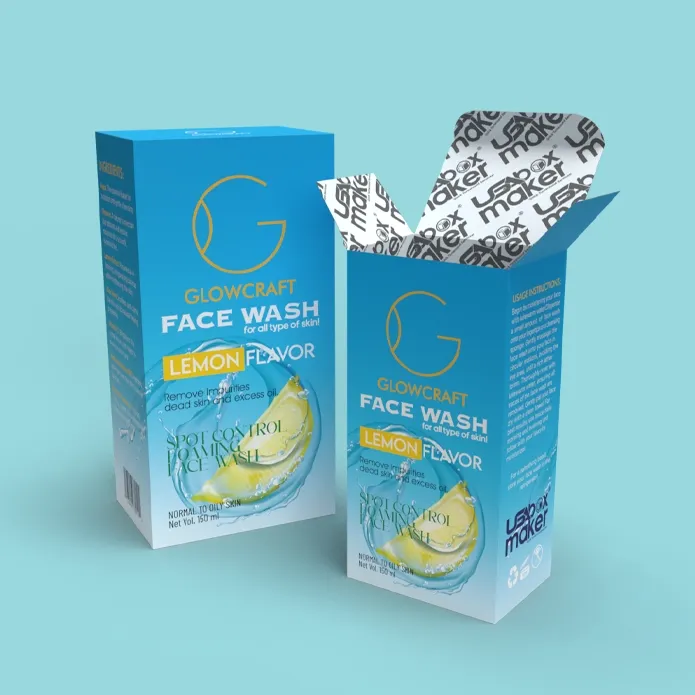 Custom Printed Face Wash Packaging