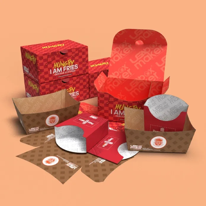 Custom Printed French Fries Boxes