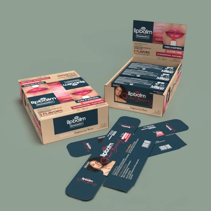 Custom Printed Lip Balm Boxes