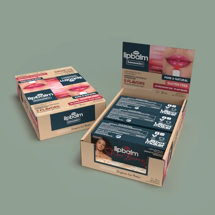 Custom Printed Lip Balm Boxes