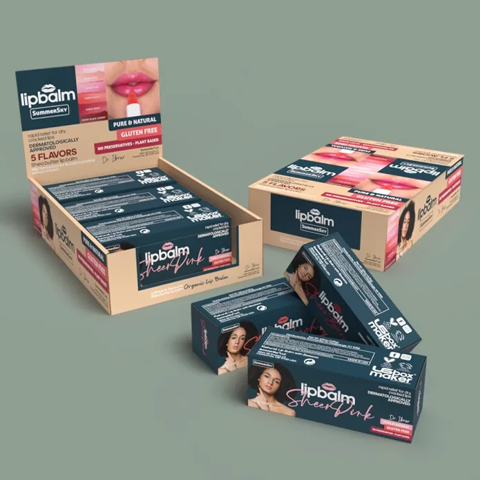 Custom Printed Lip Balm Boxes