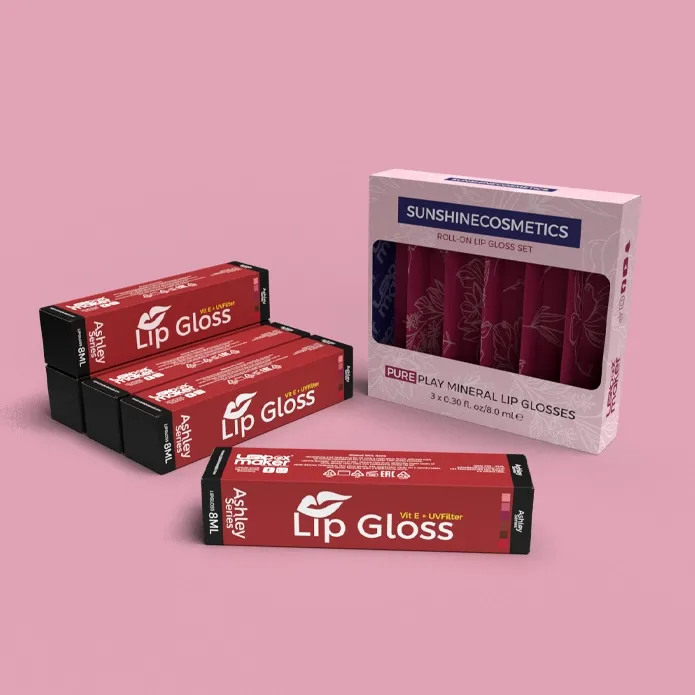 Custom Printed Lip Gloss Boxes