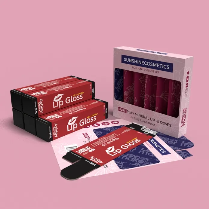 Custom Printed Lip Gloss Boxes