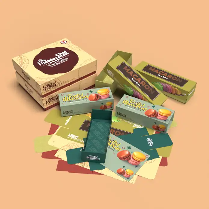 Custom Printed Macaron Boxes
