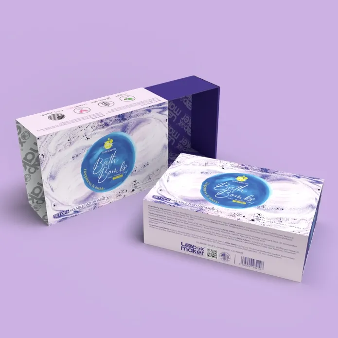 Two Piece Bath Bomb Boxes