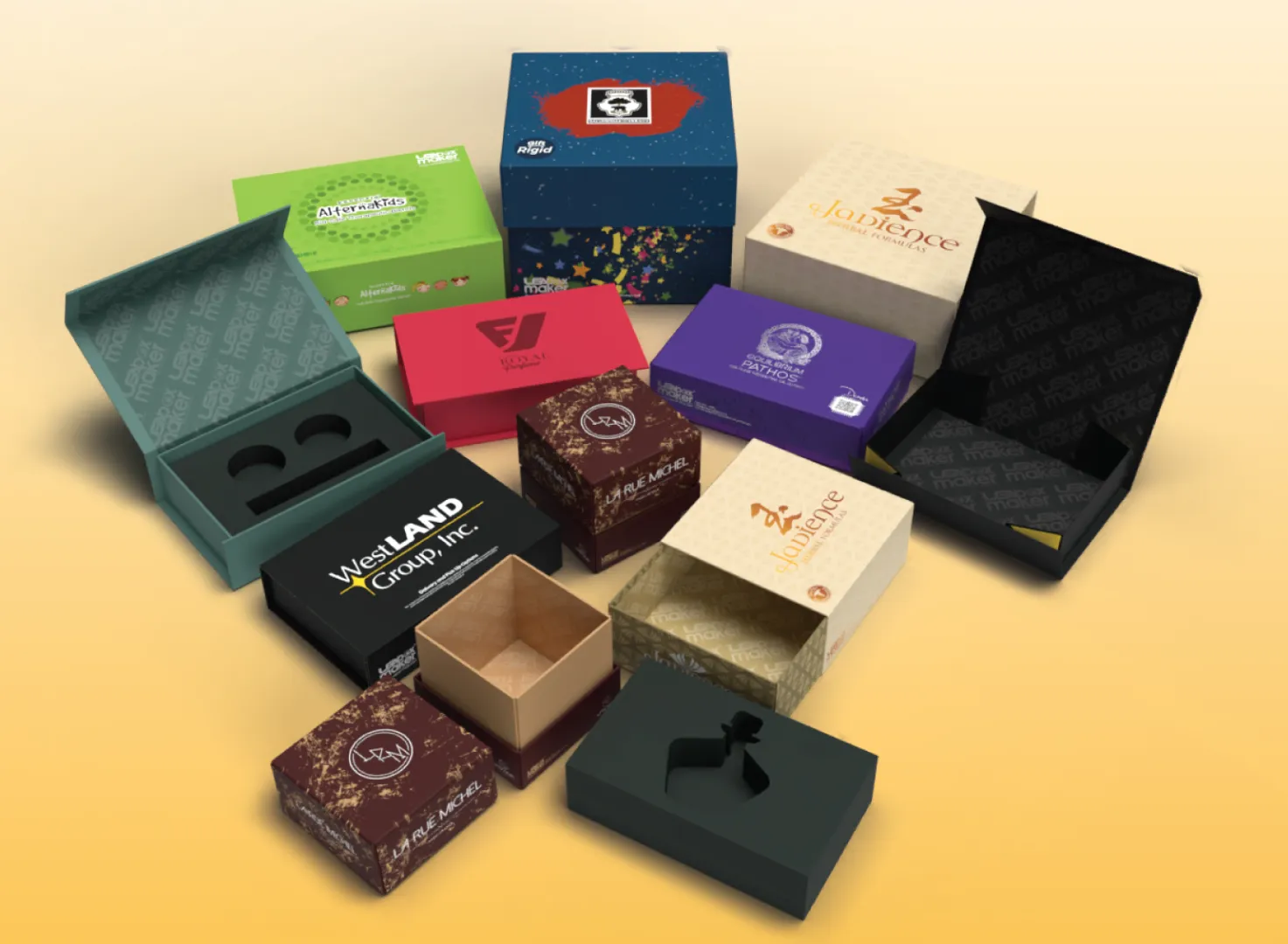 Custom Printed Rigid Boxes