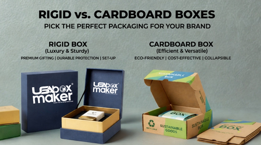 Rigid vs. Cardboard Boxes
